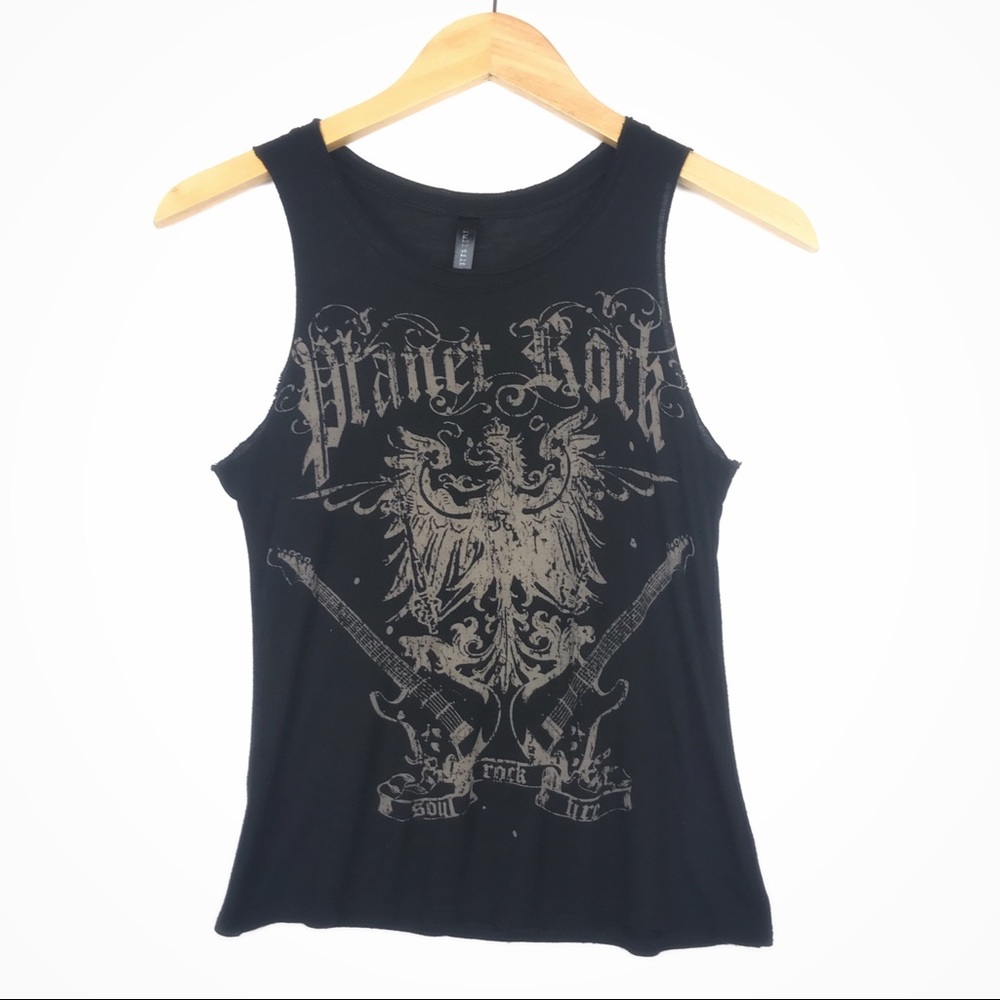 Full Tilt Graphic Planet Rock Eagle & Guitar Tank